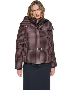 DKNY Short toggle Stand Collar Puffer Coat - Black