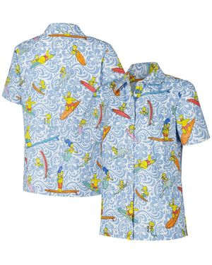 Reyn Spooner The Simpsons Cowabunga Relaxed Button-up Shirt - Blue