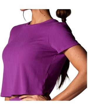 Tavi Ribbed Tee - Purple