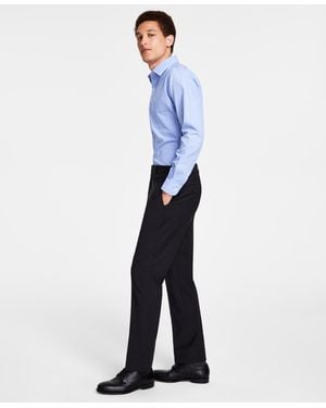 Brooks Brothers B By Classic-fit Stretch Wool Blend Suit Separates Pant - Blue