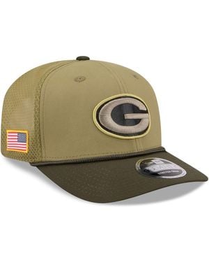KTZ Bay Packers 2025 Salute To Service 9seventy Adjustable Hat - Green