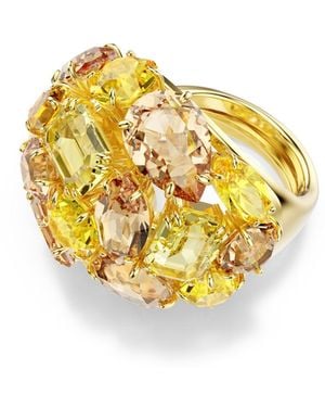 Swarovski Gema Gold-tone Plated Cocktail Ring - Metallic