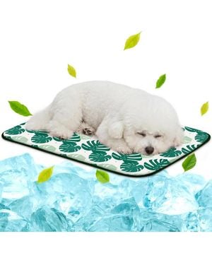 Aronkl Mat Upgrade Ice Silk Cooling Qmax>0.345 Washable Portable For Dogs Cats Summer Car Seats Beds - Blue