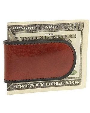 Bosca Old Collection-magnetic Money Clip - White