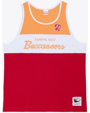 Mitchell & Ness Red/orange Tampa Bay Buccaneers Head Coach Tank Top