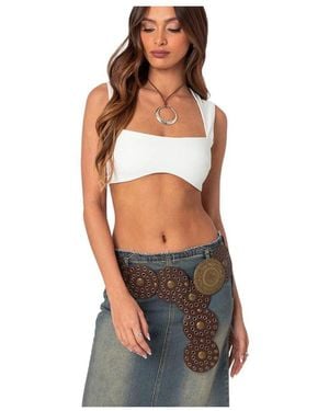 Edikted Elena Bra Top - White
