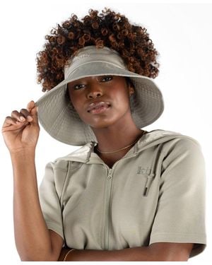 King Apparel Satin Lined Wide Brim Sun Visor - Brown