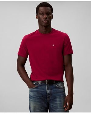 Calvin Klein Solid Crewneck T-shirt - Red