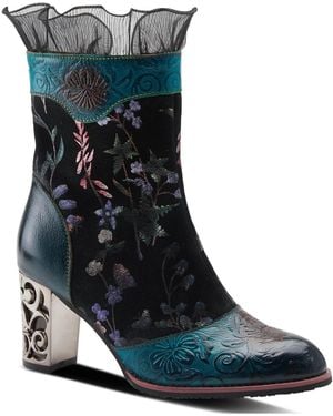 L'ARTISTE Spring Step Gaga Mid-calf Boots - Blue