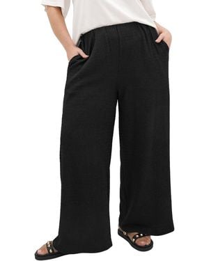 City Chic Plus Size Brianna Wide Leg Pant - Black