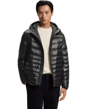 BOSS Boss By H-dimo Water-repellent Hooded Down Jacket - Black