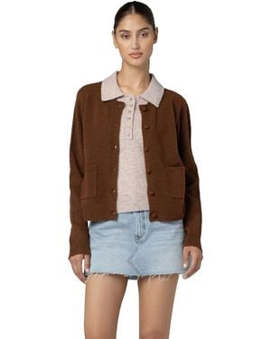Blank NYC Layered Long-sleeve Sweater - Brown
