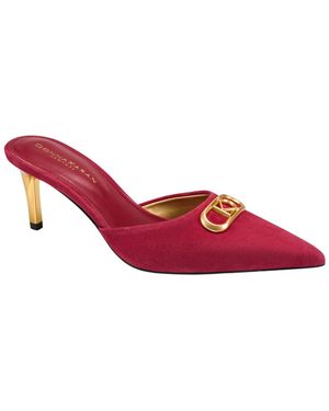 Donna Karan Slip-on Mule Pumps - Red