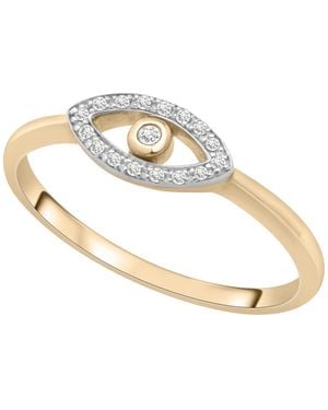 Wrapped in Love Diamond Evil Eye Ring (1/20 Ct. T.w. - Metallic