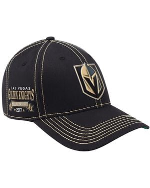 Starter Vegas Golden Knights Sphere Ii Curved Star Fit Adjustable Hat - Black