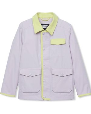 Lands' End Little And Big Girls Water Resistant Utility Jacket - Purple