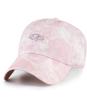 '47 Baltimore Ravens Gardenia Clean Up Adjustable Hat - Pink