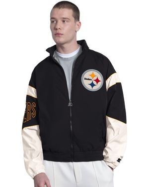 Starter Black Pittsburgh Steelers The Gust Full-zip Hooded Jacket