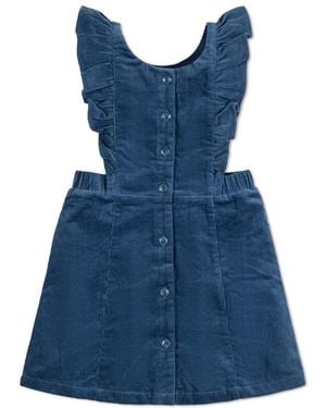 Hope & Henry Toddler Girls Short Sleeve Ruffle Sweater - Blue