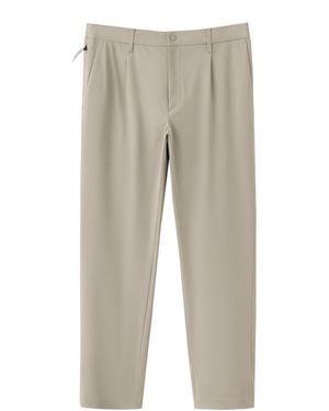Mango Pantalon Estonia Regular-fit Stretch Pleated Pants - Gray