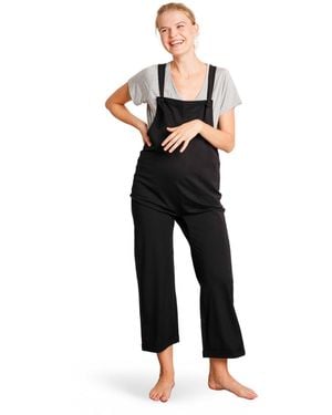 Nom Maternity Maternity Imogen Knit Overalls - White