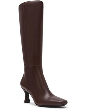 Anne Klein Perfektion Snip Toe Knee High Boots Regular Wide Calf - Brown