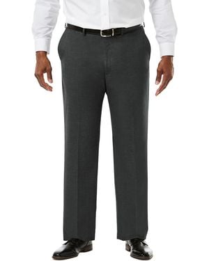 Haggar Jmh Big & Tall Classic Fit Suit Separates Pant - Gray