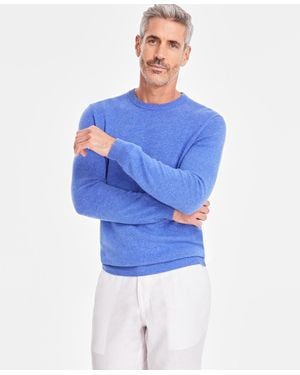 Club Room Crewneck 100% Cashmere Sweater - Blue