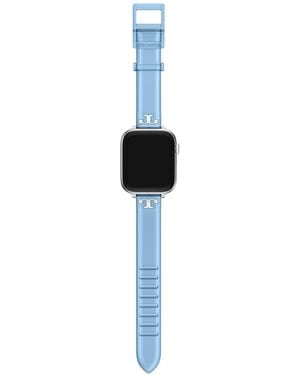 Tory Burch T Wrap Jelly Band For Apple Watch - White