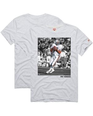 Homage And Dan Marino Miami Dolphins Pay Tri-blend T-shirt - Gray