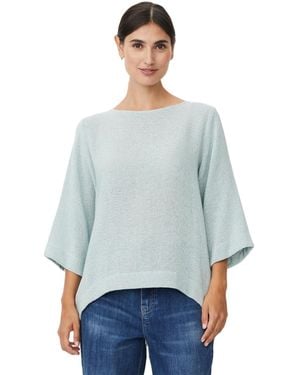 Masai Dovinia 3/4 Sleeve Round Neck Blouse - Gray