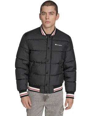Champion Midweight Quilted Retro Puffer - Black