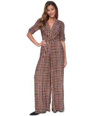 Vince Camuto V-neck Jumpsuit - Red