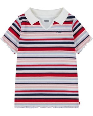 Levi's Girls' 7-16 Polo Knit Short-sleeve Polo Shirt - Red