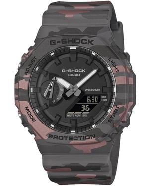 G-Shock Analog Digital Camo Resin Watch 45.4 Mm - Gray