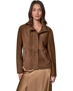 Donna Karan High-collar Jacket - Brown