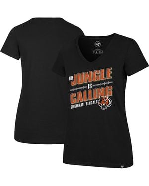 '47 Cincinnati Bengals Team Regional Ultra Rival V-neck T-shirt - Black