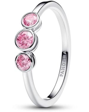 PANDORA Lab-grown Diamond Three Stone Ring (1/2 Ct. T.w. - White