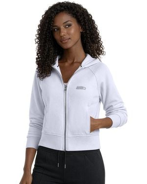Starter Seattle Seahawks Cropped Pastels Full-zip Hoodie - White