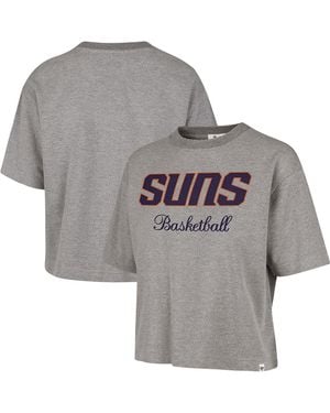 '47 Phoenix Suns Pivot Drop Needle Cropped T-shirt - Gray