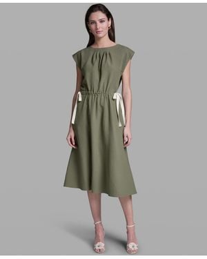 BCBGMAXAZRIA Sleeveless Midi Dress - Green