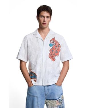 Desigual Short-sleeve Printed Shirt - White