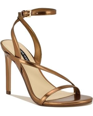 Nine West Miorla Strappy Stiletto Sandals - Metallic