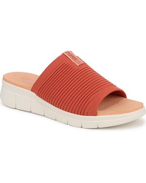 Ryka Epic Slide Wedge Sandals - Red