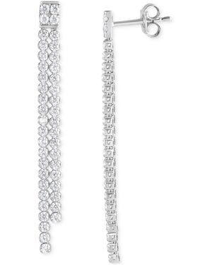Badgley Mischka Lab Grown Diamond Linear Drop Earrings (1-3/4 Ct. T.w. - White