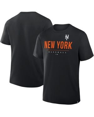 Fanatics New York Mets Color Pop Legacy Clubhouse T-shirt - Black