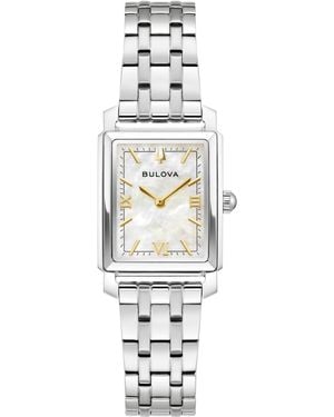 Bulova Exclusive Classic Sutton Stainless Steel Bracelet Watch - White