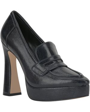Jessica Simpson Nanelie Pointed Toe High-heel Platform Loafers - Black