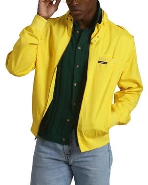 Members Only Classic Iconic Racer Jacket (slim Fit - Yellow