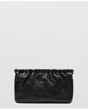Mango Selection Leather Handbag - Black